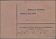 Br Deutsches Reich - Inflation: 1920, Eil-Nachnahmekarte über 67,40 Mark Ab AUE (ERZGEBIRGE) Vorder- Un - Brieven En Documenten