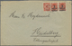 Br Deutsches Reich - Inflation: 1923, 2 Mio. Auf 200 M. Orangerot Im Waagerechten Paar Und 10 Mio. M. K - Lettres & Documents