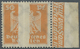 ** Deutsches Reich - Weimar: 1924. Reichsadler 50 Pfg. Orange Mit 6 Mm Breiter PAPIERFALTE In Der Marke - Ongebruikt