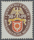 ** Deutsches Reich - Weimar: 1929, 50+40 Pfg. Nothilfe Mit Plattenfehler "PE" Statt "PF" Postfrisch Uns - Ongebruikt