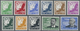 ** Deutsches Reich - 3. Reich: 1934, Flugpostmarken, Unsignierter Luxussatz Von 11 Postfrischen Marken - Neufs