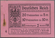 Deutsches Reich - Markenheftchen: 1910, 2 M. Germania-Markenheftchen, Deckel Und Alle Zwischenblätte - Postzegelboekjes