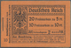 Deutsches Reich - Markenheftchen: 1910, 2 M. Germania-Markenheftchen, LEER, Deckel Und 5 Zwischenblä - Postzegelboekjes