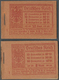 ** Deutsches Reich - Markenheftchen: 1921, 2 Komplette Markenheftchen Jeweils Durchgezähnt Mit ONr. "1" - Carnets