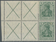 * Deutsches Reich - Markenheftchenblätter: 1905, 4 Diagonalkreuze Und 2 Stück 5 Pfg Germania, Mit Falz - Postzegelboekjes