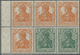 * Deutsches Reich - Markenheftchenblätter: 1918, Germania 5 Pf. Grün (2) Und 7½ Pf. Orange (4) Im Heft - Carnets