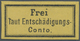 * Deutsches Reich - Dienstmarken: 1874, "Frei Laut Entschädigungs-Conto", Gebührenzettel Für Dienstbri - Service