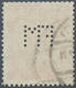 O Deutsches Reich - Dienstmarken: 1921, 10 Pf Dunkelorange Mit Lochung "FM" Gestempelt, Zähnung Etwas - Service