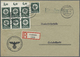 Br Deutsches Reich - Dienstmarken: 1934, 6 Pfg. Parteidienstmarke Ungezähnt, Sechserblock (!) Vom Oberr - Service