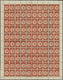 ** Deutsches Reich - Halbamtliche Flugmarken: 1912, 10 Pf Rotorange Flugpostmarke Im 100er Postfrischen - Luchtpost & Zeppelin