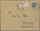 Br Deutsches Reich - Lokalausgaben 1918/23: BRAUNSCHWEIG: 1923, Gebührenzettel Mit Roten Kastenstempel - Lettres & Documents