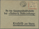 Br Deutsches Reich - Lokalausgaben 1918/23: LANK: 1923, Gebührenzettel Mit Handschriftlichem Vermerk "G - Lettres & Documents