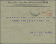 Br Deutsches Reich - Lokalausgaben 1918/23: OBERLIND: 1923, Gebührenzettel Auf Transparentem Papier Mit - Lettres & Documents