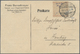 Br Deutsches Reich - Lokalausgaben 1918/23: RITTERHUDE (BREMEN): 1923, Gebührenzettel Mit Handschriftli - Brieven En Documenten