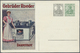 GA Deutsches Reich - Privatganzsachen: 1902/1917. Privat-Postkarte 2½ Pf Grau Neben 5 Pf Grün Germania - Andere & Zonder Classificatie