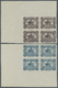 /** Deutsches Reich - Besonderheiten: 1924, Fünf Werte Spendenmarken Im Postfrischen Viererblock, Jeweil - Andere & Zonder Classificatie