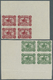 /** Deutsches Reich - Besonderheiten: 1924, Fünf Werte Spendenmarken Im Postfrischen Viererblock, Jeweil - Andere & Zonder Classificatie