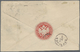 Br Deutsche Post In China - Vorläufer: 1893. 50 Pfg. Mattrosabraun, Senkrechtes Paar Mit Zwischensteg A - Chine (bureaux)