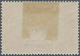 * Deutsche Post In China: 1901, 1 Mark Aufdruckwert Mit PLATTENFEHLER "Farbstrich Vom Li. Rand Oben Bi - Deutsche Post In China