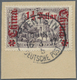 Brfst Deutsche Post In China: 1917, Sauberes Briefstück Mit K1 TIENTSIN Vom Letzttag, Fotobefund Jäschke-L - Chine (bureaux)