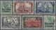 O Deutsche Post In Marokko: 1903-1905, Freimarken Germania 5 Werte In Der Gesuchten Aufdruck-Variante - Marokko (kantoren)