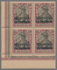 Delcampe - ** Deutsche Post In Marokko: 1900, Der Sog. Fette Aufdruck, Sechs Postfrische Viererblöcke, Dabei Drei - Maroc (bureaux)