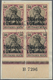 Brfst Deutsche Post In Marokko: 1906, 60 C. Auf 50 Pfg. Im Unterrand-4er-Block Mit Aufdruck-HAN "H 7296" A - Marokko (kantoren)