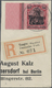 Brfst Deutsche Post In Marokko: 1911, 1 P Auf 80 Pf. Germania Vom Linken Seitenrand, Tadellose Marke Auf B - Marokko (kantoren)