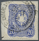 Brfst Deutsche Post In Der Türkei - Vorläufer: 1878, 20 Pfge Dunkelultramarin Auf Prachtbriefstück Mit Deu - Turquie (bureaux)