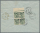 Br Deutsche Post In Der Türkei: 1901, 10 Para Auf 10 Pfg. Reichspost, Aufdrucktype I Im Viererblock Mit - Turquie (bureaux)