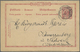 GA Deutsch-Neuguinea - Ganzsachen: 1890: 10/10 Pfg. Ganzsachen-Doppelkarte (Mi.Nr. P27/01) Als Vorläufe - Duits-Nieuw-Guinea