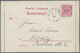GA Deutsch-Neuguinea - Ganzsachen: 27.1.1901, 10 Pf. DR-GS-Kartenbrief Ab "MATUPI" N. Leipzig, Ak-o Rs. - Duits-Nieuw-Guinea