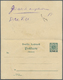 GA Deutsch-Ostafrika - Ganzsachen: 1896, DAR-ES-SALAAM 21.5. (K1) Auf P 3 Doppelkarte Mit 2x Mi 1 I Als - Duits-Oost-Afrika