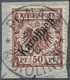 O Deutsche Kolonien - Karolinen: 1900. 50 Pf "Karolinen" Auf Briefstück Mit Stempel "Ponape 19/10 00". - Carolinen