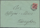 Br Deutsche Kolonien - Kiautschou: 1900. EF 5 Pf Type 1 Auf Brief "Tsingtau 2.7.00". Vertikaler Bug Lin - Kiautschou