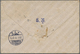 Br Deutsche Kolonien - Kiautschou: 1913, 4 C. Rot Und 10 C. Ultramarin Auf R-Brief Von "TSINGTAU 14.5.1 - Kiaochow