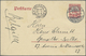 GA Deutsche Kolonien - Kiautschou - Ganzsachen: 1913 /1.1.)., Seltene 4 C. Auslands-GA-Karte  (Mi. P ) - Kiautchou