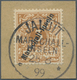 Brfst Deutsche Kolonien - Marshall-Inseln: 1899, Freimarke 3 Pf. Krone/Adler Hellockerbraun Mit Aufdruck " - Marshalleilanden