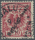 O Deutsche Kolonien - Marshall-Inseln: 1899: 10 Pfg. Krone/Adler Der Berliner Ausgabe In C-Farbe Mit R - Marshalleilanden