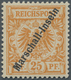 ** Deutsche Kolonien - Marshall-Inseln: 1897: 25 Pfg. Urdruckausgabe, Der Sehr Seltene Höchstwert, Feld - Marshall