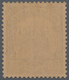 ** Deutsche Kolonien - Marshall-Inseln - Britische Besetzung: 1914. 5 D. Auf 50 Pfg. Bräunlichlila/rots - Marshalleilanden