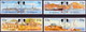 ST HELENA 1995 SG #690-98 Compl.set In Horiz.pais + M/s Used 50th Anniv Of End Of Second World War - Saint Helena Island