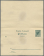 GA Deutsche Kolonien - Marshall-Inseln - Ganzsachen: 1899, Doppelkarte 5+5 Pf Ziffer "Marschall-Inseln" - Marshalleilanden