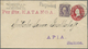 GA Deutsche Kolonien - Samoa - Besonderheiten: Incoming Mail: 1910, USA 2 C. Ganzsachenumschlag Mit Zuf - Samoa