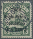 O Deutsche Kolonien - Togo - Britische Besetzung: 1914. One Penny/5 Pfg., 3 Mm, Und ABART: Schmales "y - Togo