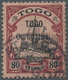 O Deutsche Kolonien - Togo - Französische Besetzung: 80 Pfg. Gut Gezähntes Und Sauber Gestempeltes Qua - Togo