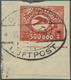 TO Danzig: 1923, 500 000 M. Flugpost UNGEZÄHNT Mit Unterrand Auf Briefstück, Entwertet "DANZIG 1 * * LU - Autres & Non Classés