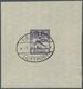 TO Danzig: 1924: Flugpost, Probedruck 10 Pfg. In Dunkelviolett, Ungezähnt Im Kleinbogen (74 X 79 Mm), W - Autres & Non Classés