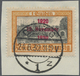 Brfst Danzig: 1930, 5 Pfg - 1 Gulden Kompletter Aufdrucksatz Je Auf Briefstück Mit Idealen Stempeln, Fotoa - Autres & Non Classés