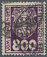 O Danzig - Portomarken: 1923, 800 Pf. Dunkel(violett)purpur Mit Wz. 3 X (stehende Maschen) Und Zeitger - Autres & Non Classés